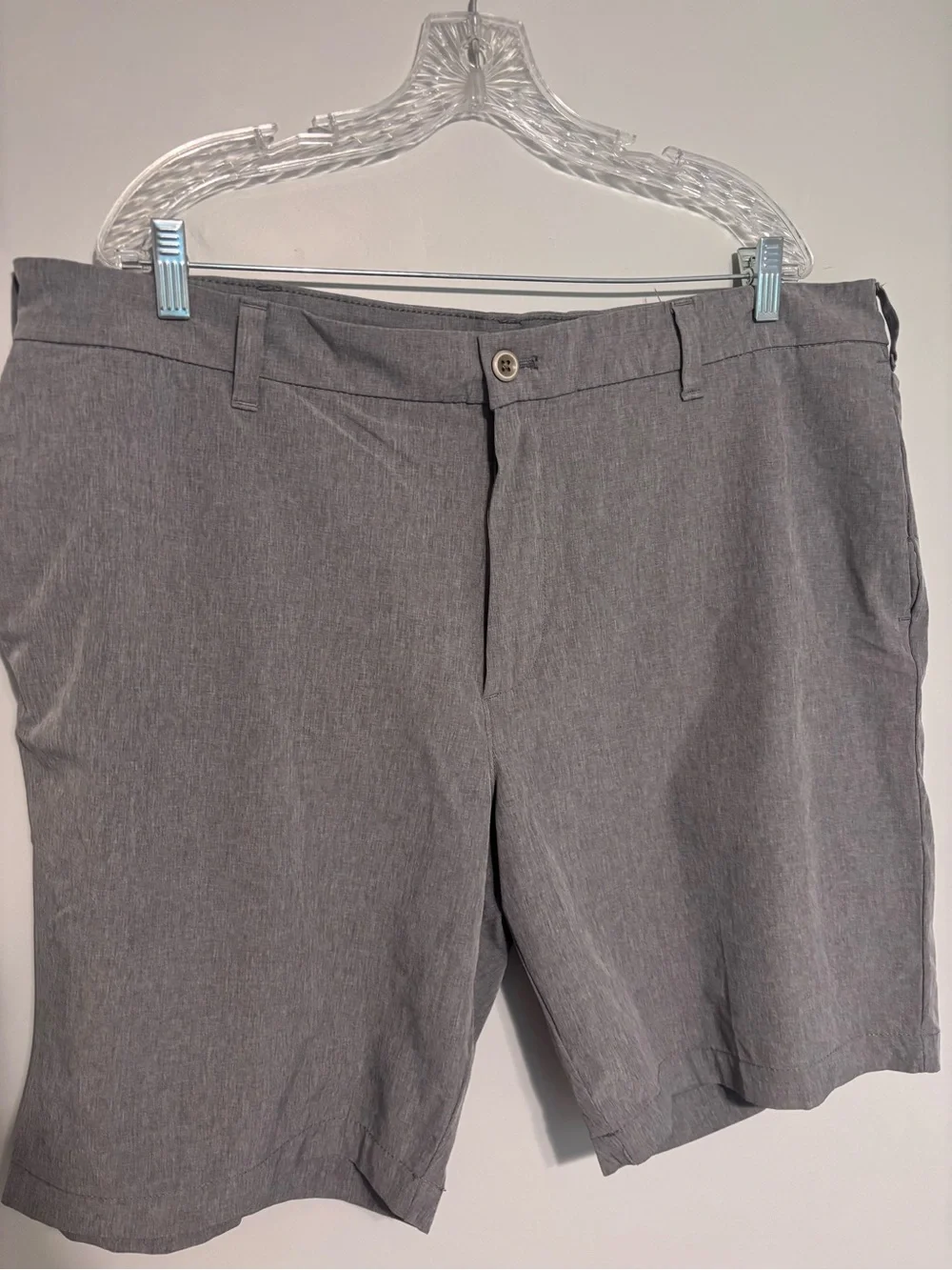 Bundle of Two Pairs of Izod Men's Gray Flat-Front Dress Shorts